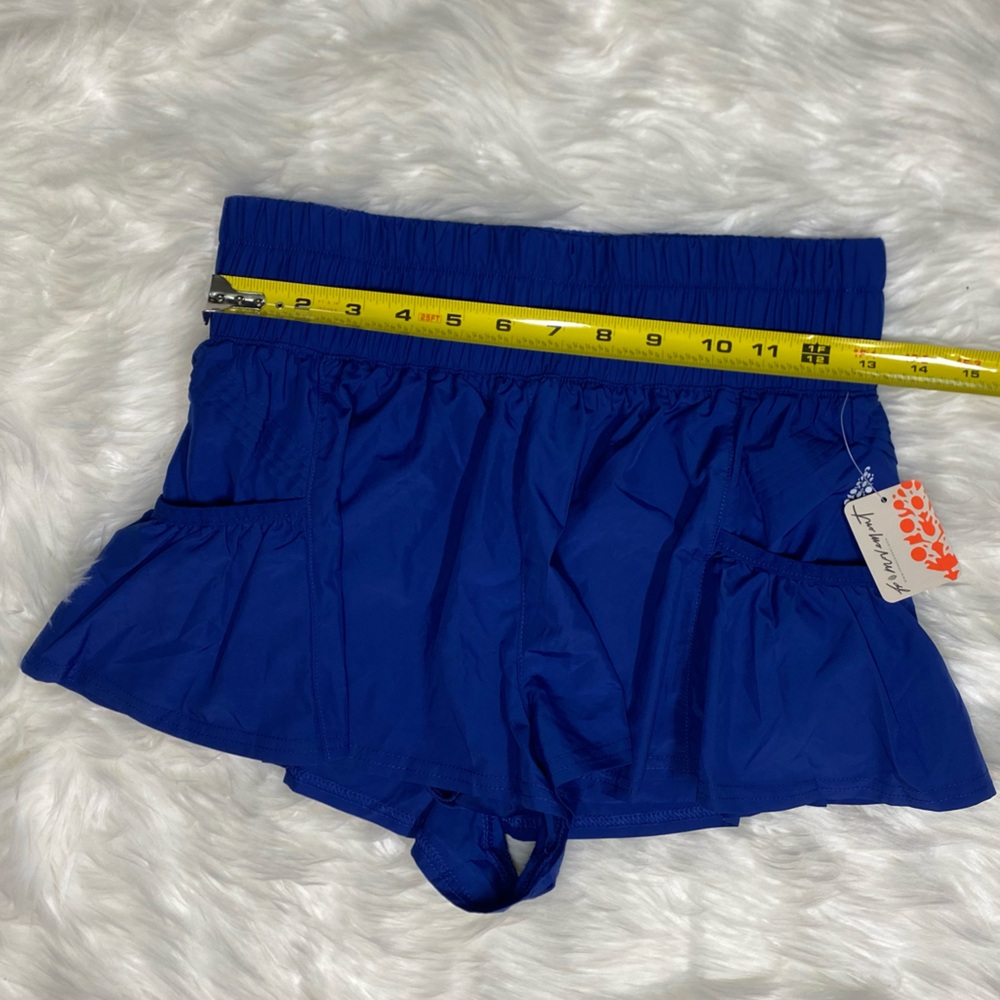 Free People Blue Women's Shorts CB255 - Picture 4 of 5